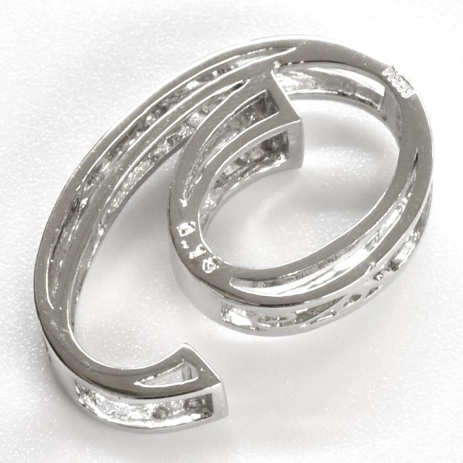 Pt900 ダイヤナンバー スモール 16.5mm ペンダントトップ 9