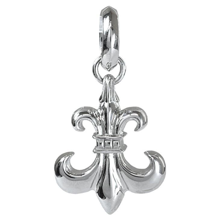 Pt900 百合の紋章22 プラチナ ペンダントトップ 0.2ct 鑑定書付 G SI