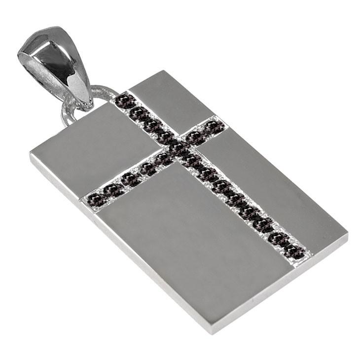 Pt900 プラチナダイヤトップ 受注生産】 Pt900 プラチナ ブラックダイヤ プレート26