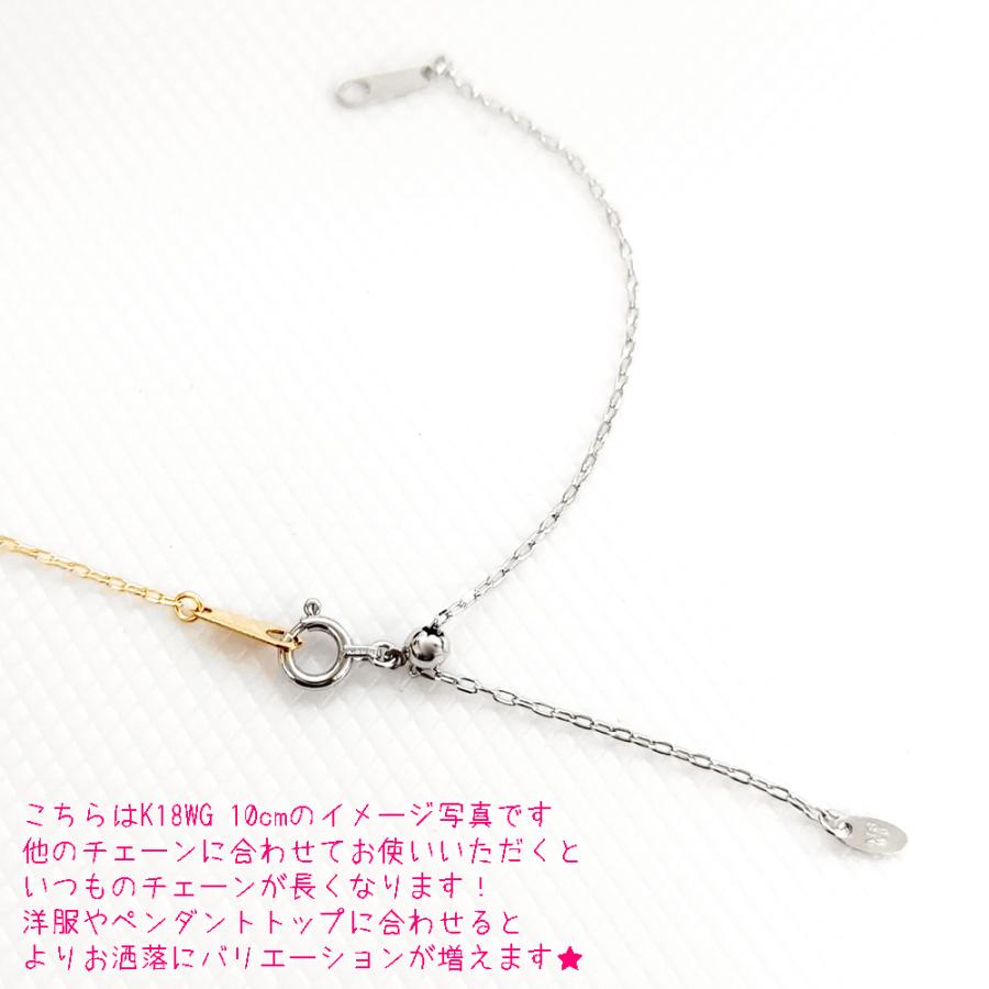 Pt850 カットあずき 10cm スライド式 アジャスターチェーン 1.0mm 10cm