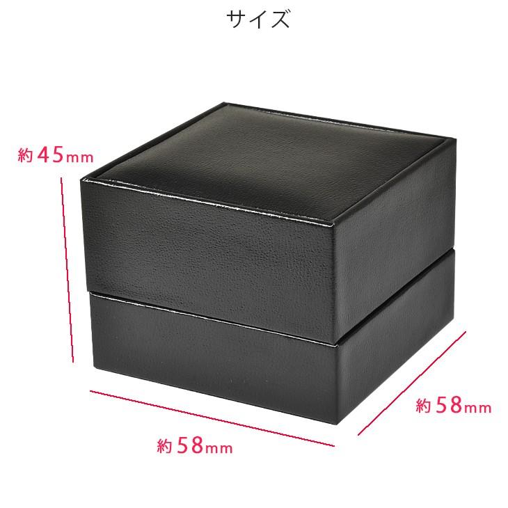 リング ネックレスケース ブラック 1本収納 収納やプレゼントの梱包に
