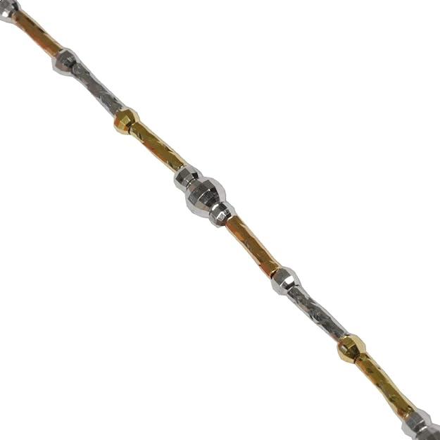 K18YG/WG/PG ミラーカットブレスレット ゴールド 形状記憶ブレス ミラーボール 18金 【sm27】 フリーサイズ バングル キラキラの画像
