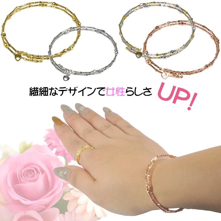 K18 ミラーカットブレスレット ゴールド 形状記憶ブレス 刻印入り 