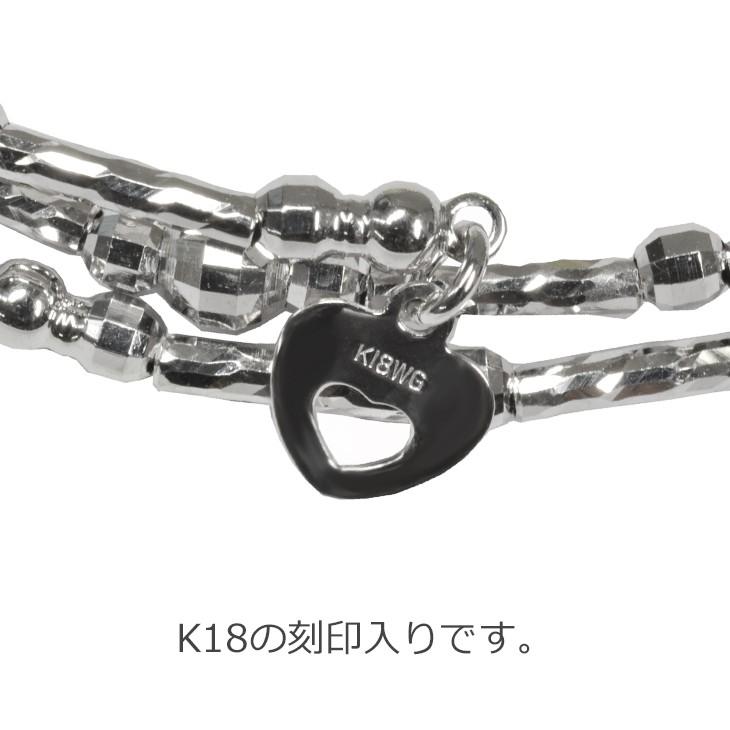 K18 ミラーカットブレスレット ゴールド 形状記憶ブレス 刻印入り ミラーボール　18金 新品【sm27】キラキラ フリーサイズの画像
