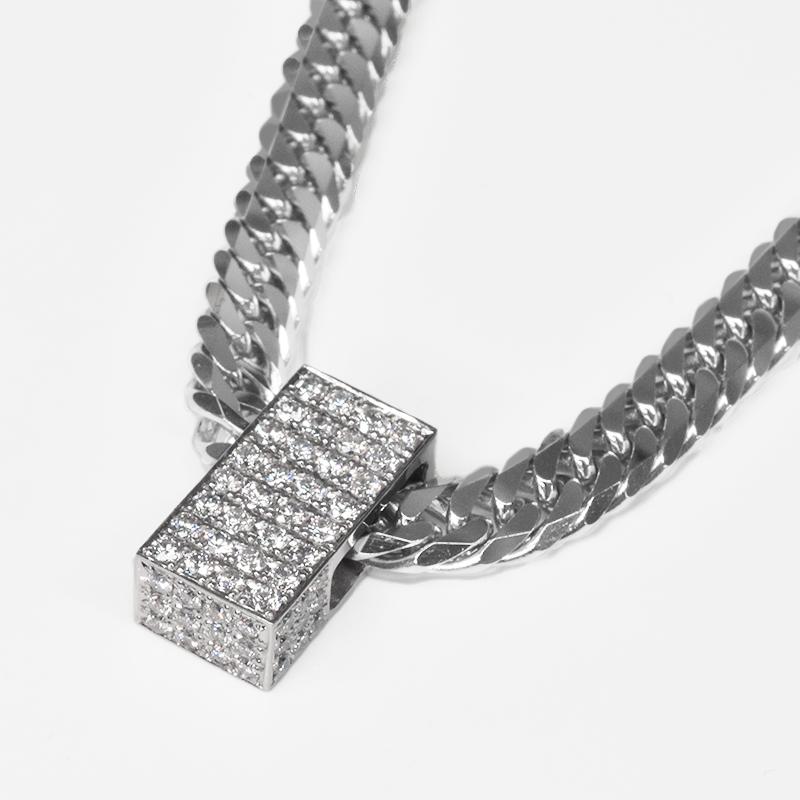 Pt900 ダイヤ パヴェプレート15 ペンダントトップ 50g 専用 ダイヤモンド プラチナ チャーム 喜平用 ペンダントヘッド メンズ 日本製 ori24 |  | 03