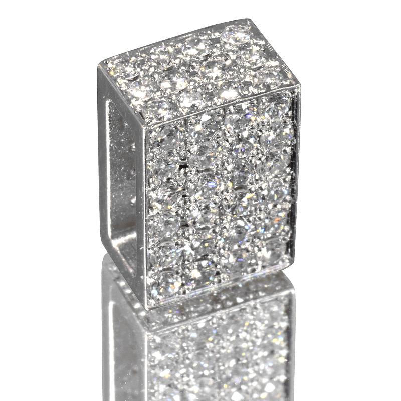 Pt900 ダイヤ オールパヴェプレート11 ペンダントトップ ダイヤモンド プラチナ チャーム 喜平用 50g専用 メンズ 日本製 ori24 |  | 03