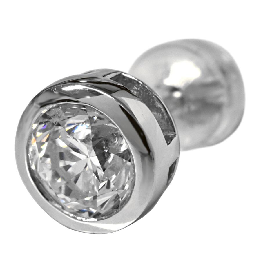 Pt900 1.0ct ダイヤピアス 片耳 シングル 1つ 1.005ct フクリン ダイヤモンドピアス プラチナ スタッド 1ct メンズ 男 レディース ori24の画像