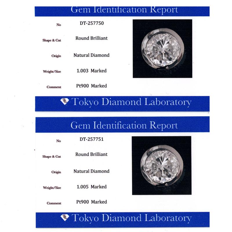 Pt900 1.0ct ×2 合計 2.0ct ダイヤピアス フクリン ダイヤモンドピアス プラチナ スタッド 大粒 1ct 2ct ペア メンズ レディース ori24 |  | 07