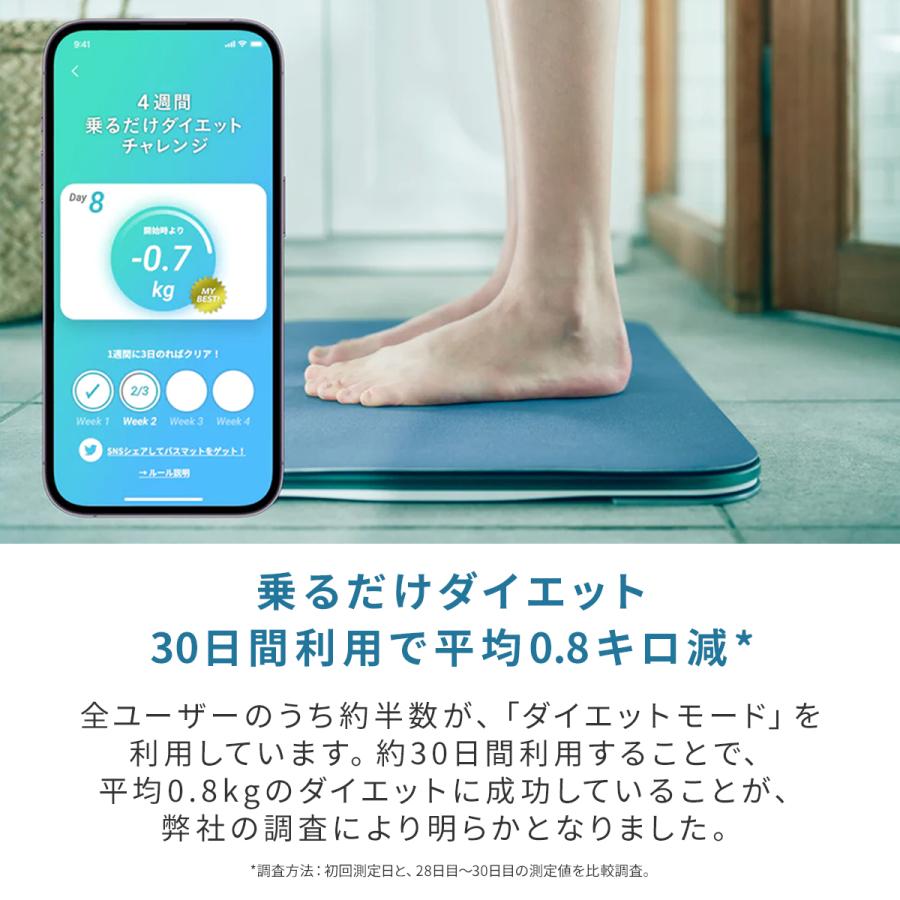 【30日間全額保証】スマートバスマット issin 体重計 健康管理 リバウンド防止 体重増減解消 ダイエット ソフト珪藻土マット スマホ｜smartbathmatstore｜09