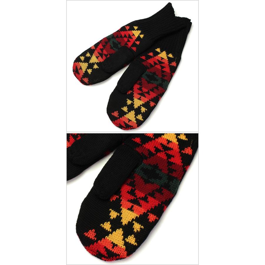 ウール手袋 ペンドルトン PENDLETON メンズ レディース 手袋 グローブ ウール100% ブラック 黒_1