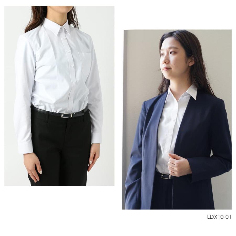スマートビズ ワイシャツ レディース 長袖 ブラウス 事務服 オフィス