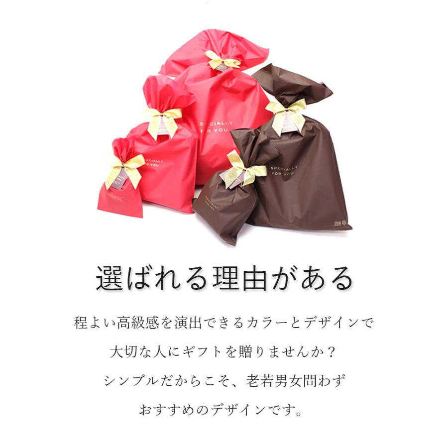 ギフトラッピングサービス 色が選べる マット素材ナイロンバッグ