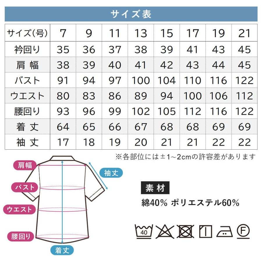 スマートビズ ワイシャツ 半袖 レディース 透けにくい 事務服 ブラウス