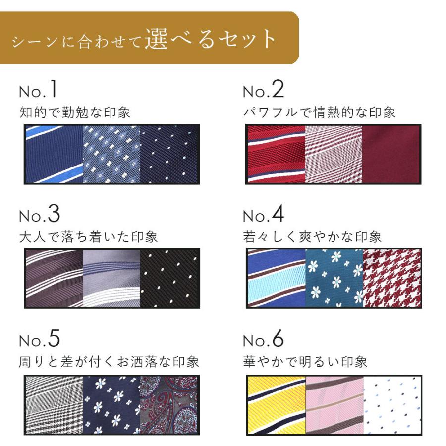 スマートビズ ネクタイ ギフト プレゼント 3本セット メンズ 男 紳士