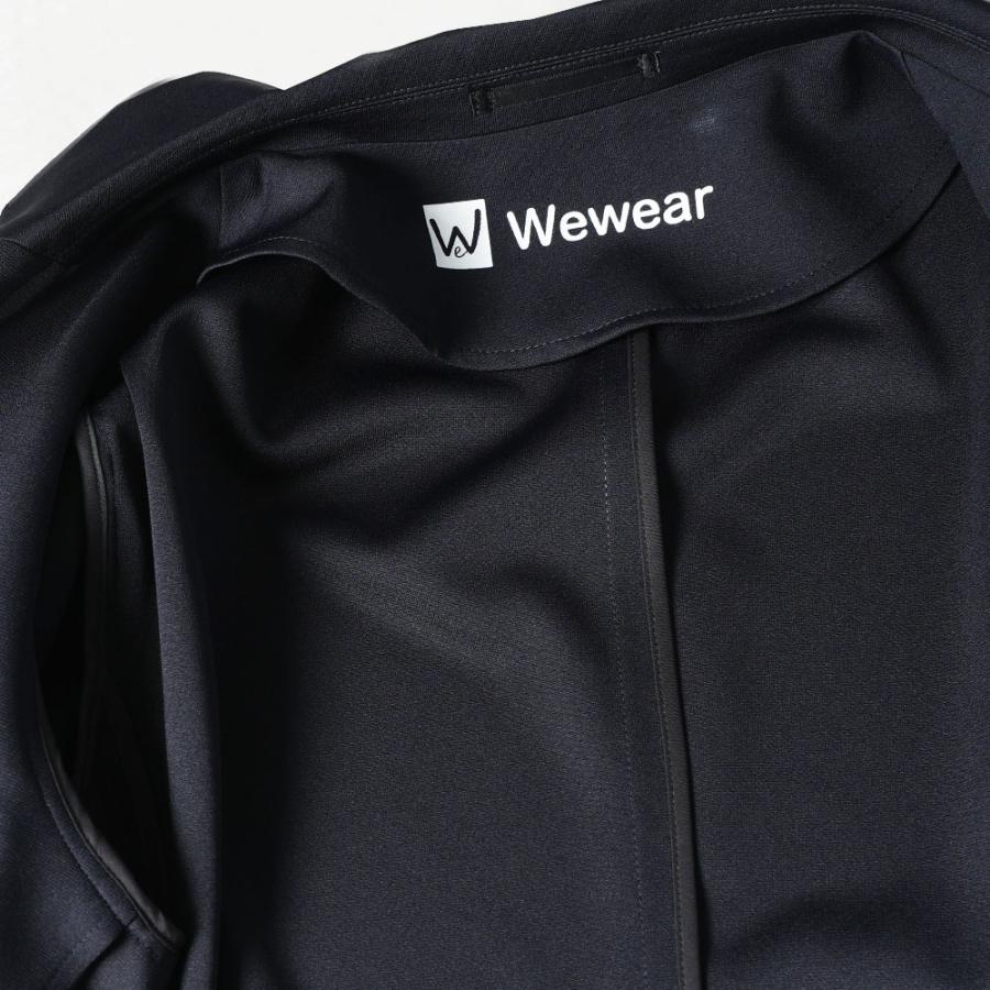 セットアップ メンズ Wewear スーツ ジャケット ストレッチ おしゃれ 上下セット 紳士用 ビジネス 洗える ファスナーなし サスティナブル ブラック ネイビーの画像