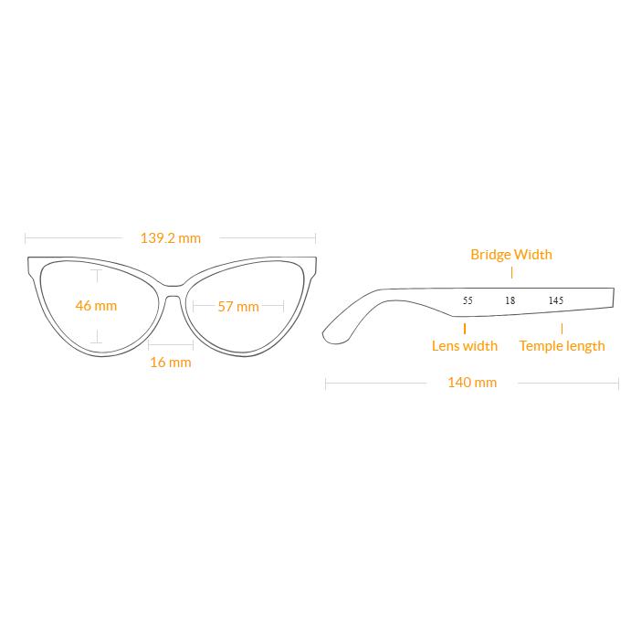 バーバリー サングラス BE4216 偏光 30018G 57 レディース キャット