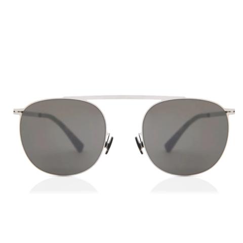 Mykita サングラス Erling Shiny Silver ミラー Black 48 ユニセックス