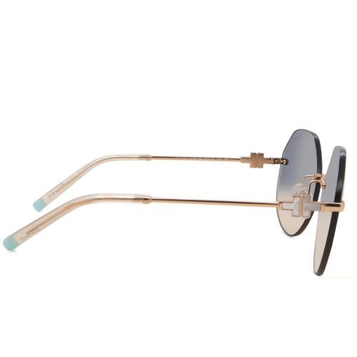 ティファニー アンド コー サングラス TF3077 616016 60 レディース ジオメトリック ブルー UV 2 60mm レンズ幅 %100 本物の画像