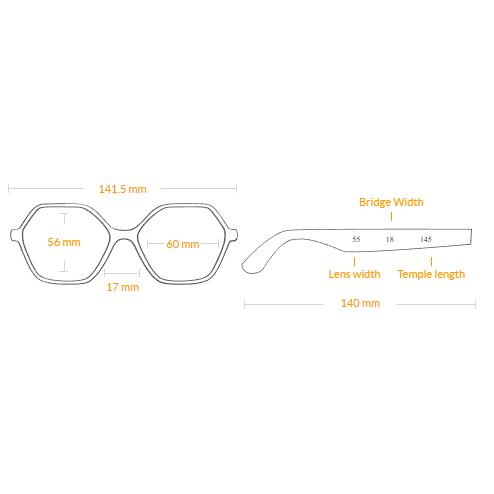 ティファニー アンド コー サングラス TF3077 616016 60 レディース ジオメトリック ブルー UV 2 60mm レンズ幅 %100 本物の画像