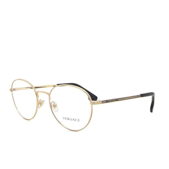 ヴェルサーチェ 眼鏡 VE1279 1002 53 メンズ ラウンド クリア 53mm