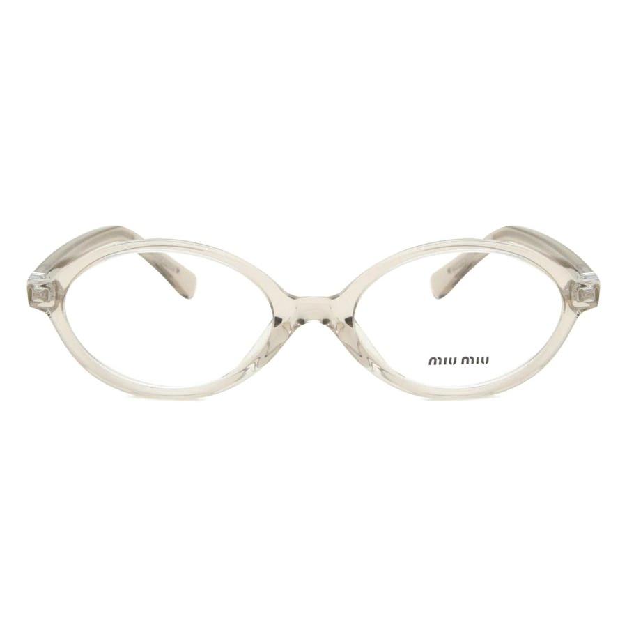 ミュウミュウ 眼鏡 MU01XV 12U1O1 50 レディース オーバル クリア 50mm 