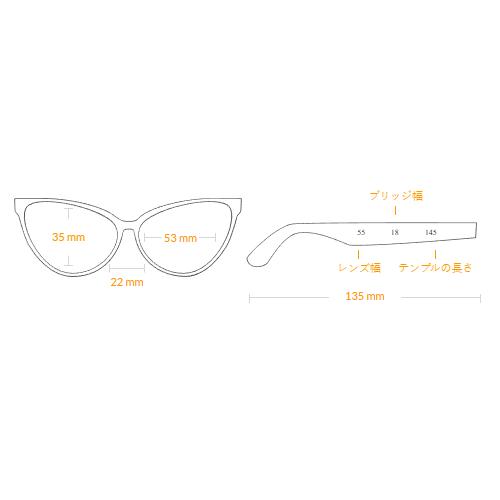 ミュウミュウ サングラス MU09WS 14L50O 53 レディース キャットアイ