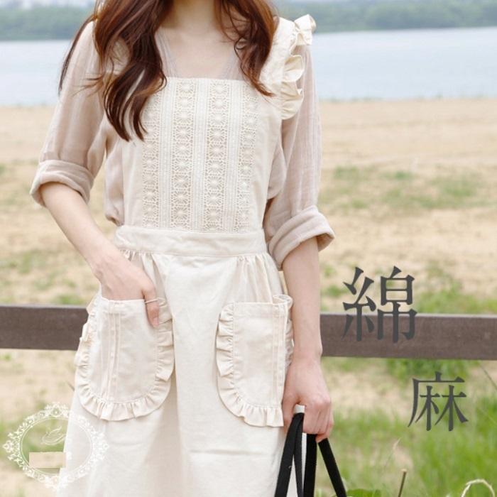 エプロン レディース 綿 麻 防水 防油 ポケット 送料無料 便利 主婦 保育士 おしゃれ レストラン ソムリエ 介護 スモック 女性 前掛け 飲食 カフェ ソムリエ お | 