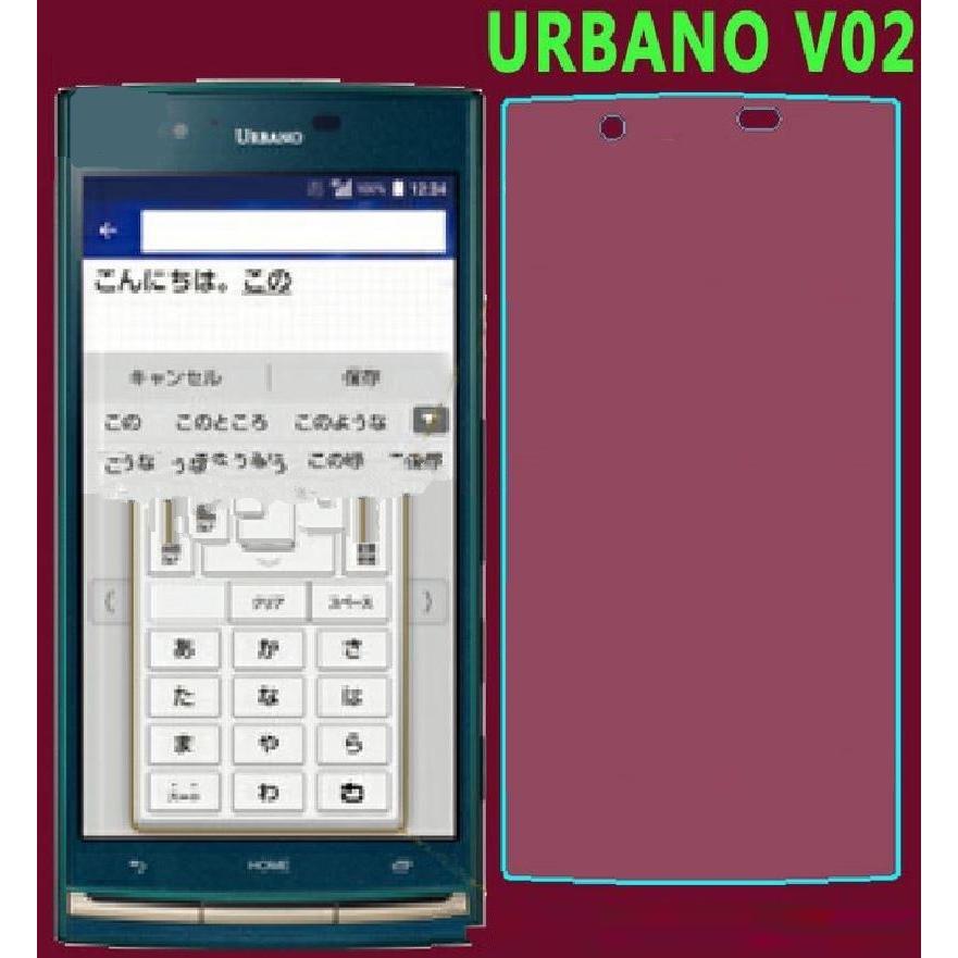 au URBANO V02専用 液晶保護フィルム　指紋防止　高光沢 フィルム au 京セラ URBANO V02 保護フィルム kyocera ガラスフィルム 強化