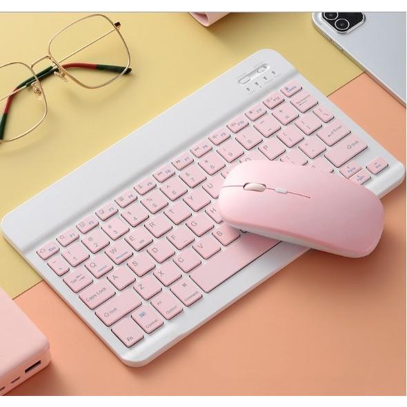 Bluetooth  ワイヤレス マウス キーボード セット カラフル　パソコン PC 周辺機器 無線  電池式 コードレス　かわいい スタイリッシュ　スリム　　メール便 | ブランド登録なし | 01