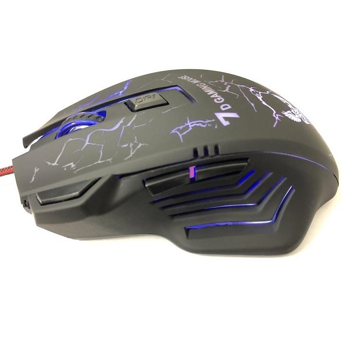 ゲーミング マウス 有線  光学式マウス 高性能  7色LED 光る DPI 4段階調節 4800DPI 高精度　アップ ゲーム   RGBライティング  繊細な操作 | ブランド登録なし | 02