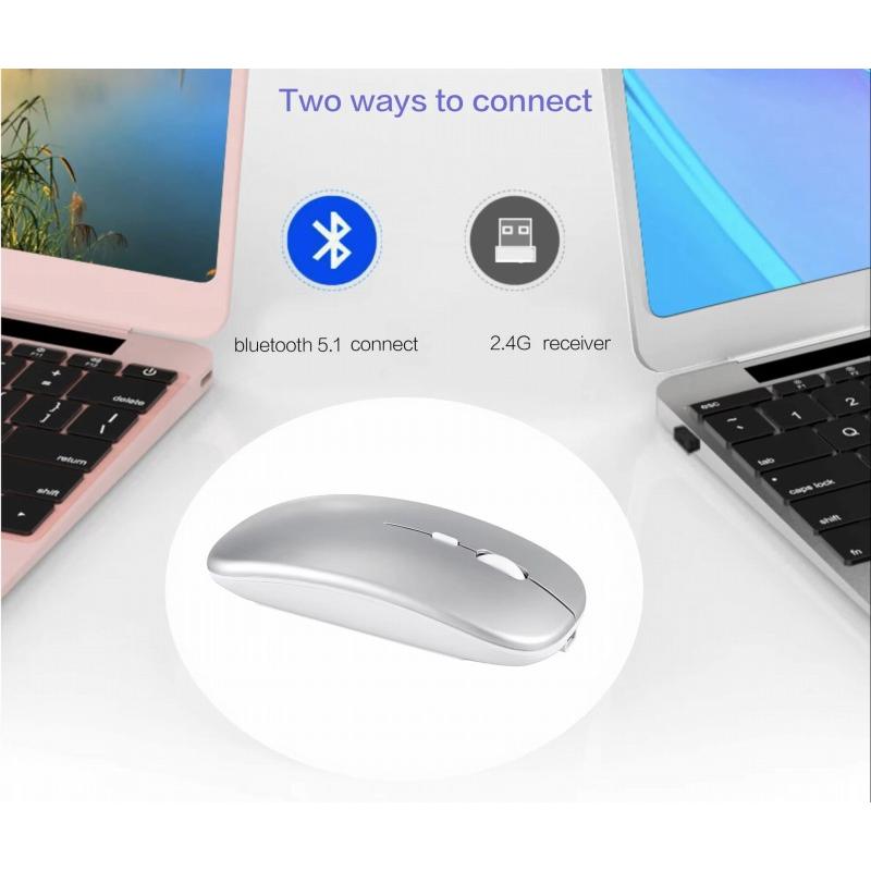 ワイヤレスマウス Bluetooth  USB充電式 マウス 高精度 2.4GHz  薄型  軽量 光学式 無線マウス | ブランド登録なし | 01