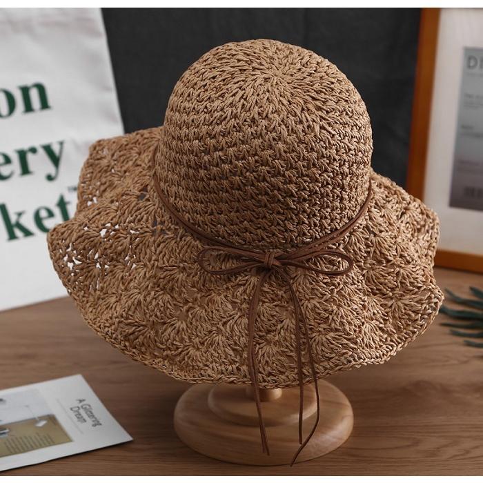 帽子 レディース ハット 麦わら帽子 送料無料  むぎわら帽子 夏 日焼け uvカット 日焼け防止  つば広 紫外線 日除け アウトドア ゴム紐 uv カット 日除け帽子 uv |  | 03