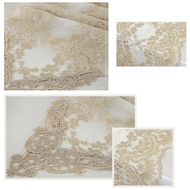 テーブルクロス レース 送料無料 おしゃれ かわいい ランチマット テーブルマット ラウンドクロス 食卓 マット 花 敷物 雑貨 食卓 水洗い可 北欧 約30x250cm ゴ |  | 02