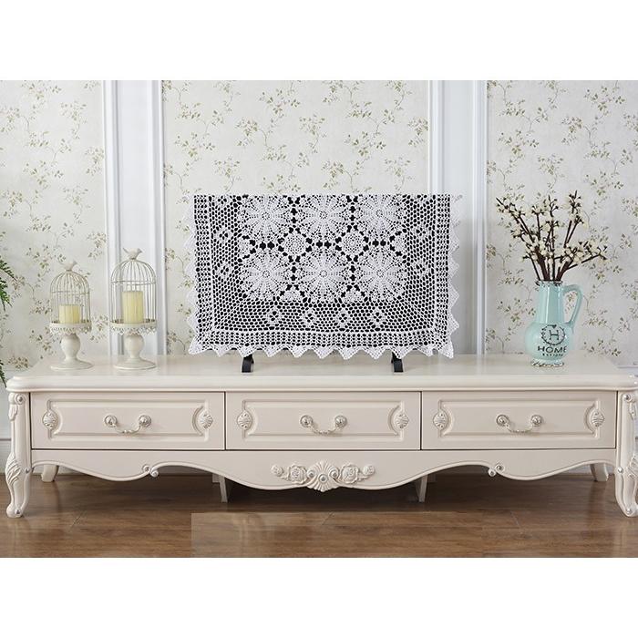 テーブルクロス 約130x130cm（正方形）  送料無料 おしゃれ かわいい テーブルマット ラウンドクロス 食卓 ソファー テレビ マット 花 敷物 雑貨 食卓 水洗い可 |  | 04