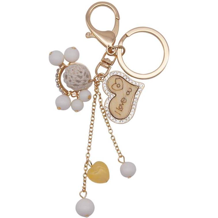 バッグチャーム キーホルダー キーリング カワイイ オシャレ キラキラ ラインストーン ハート 上品 アクセサリー キーチェーン ナスカン カギ収納 レディース Alot Hello Case 通販 Yahoo ショッピング