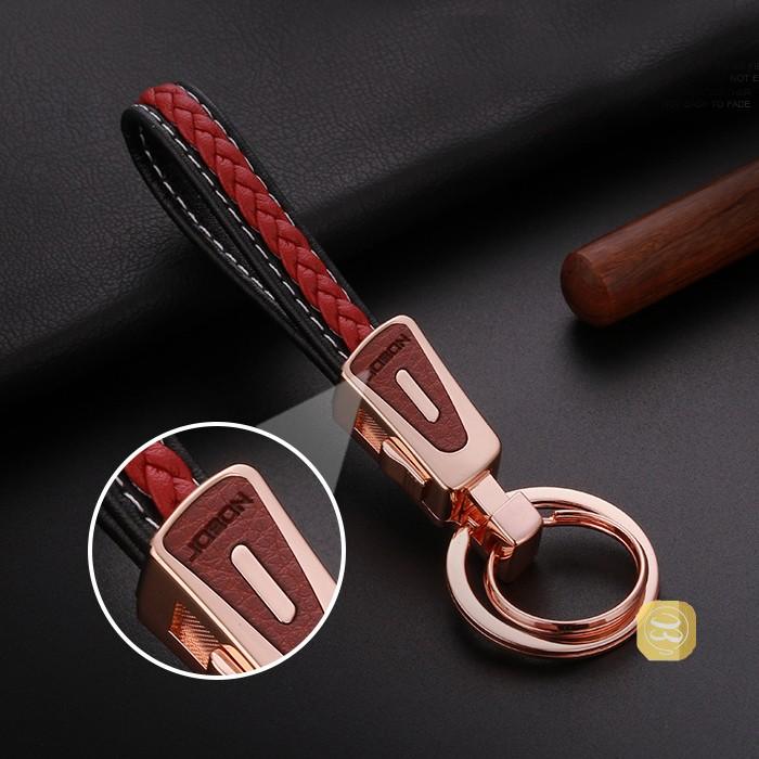 キーホルダー キーリング ダブルリング キーチェーン 編み込み