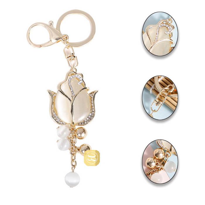 バッグチャーム チューリップ 花 キーホルダー 可愛い 上品 キーリング オシャレ お洒落 人気 飾り キーチャーム レディース 女性 女子 Alot Hello Case 通販 Yahoo ショッピング