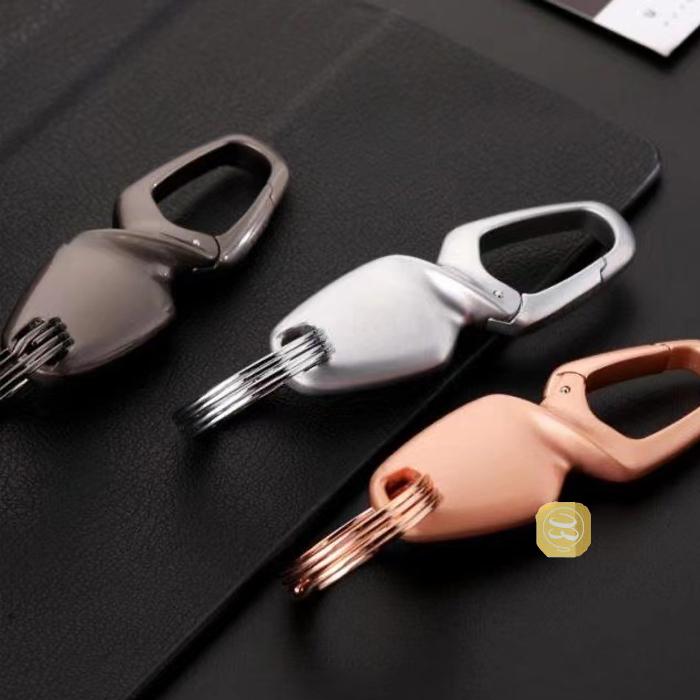 ダブルのキーホルダー 楽天市場】ダブルリング キーホルダー キーリング カラビナ
