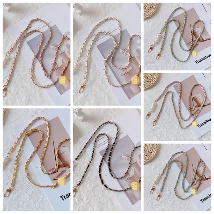 スマホショルダー スマホケース用ストラップ  チェーン PUレザー ショルダーストラップ 可愛い 携帯ストラップ 編み込み 肩掛け chain ロング スマホポーチ用 |  | 07