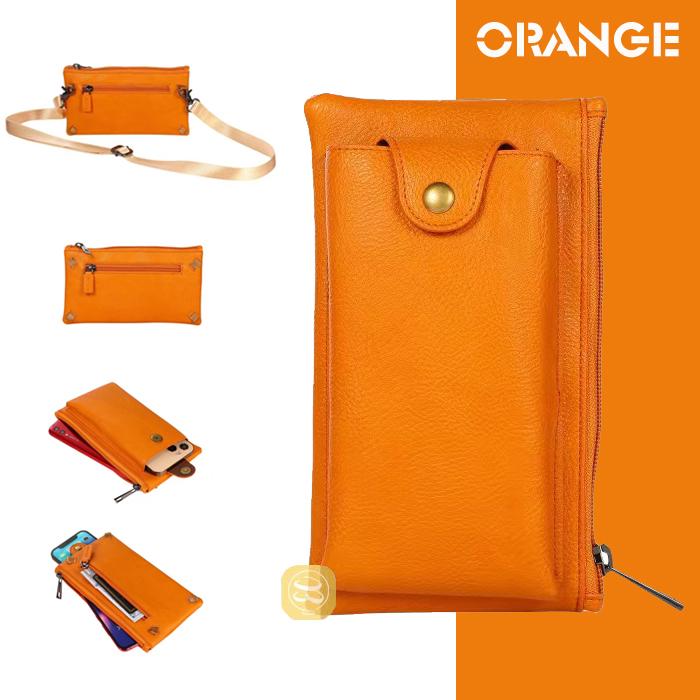 SALE斜めかけレザースマホポーチ マルチポーチ 男性用多機種対応 縦型