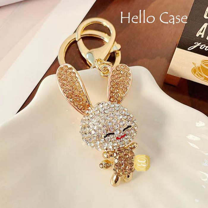 うさぎバッグチャーム 可愛い兎ちゃん キーチェーン 金属