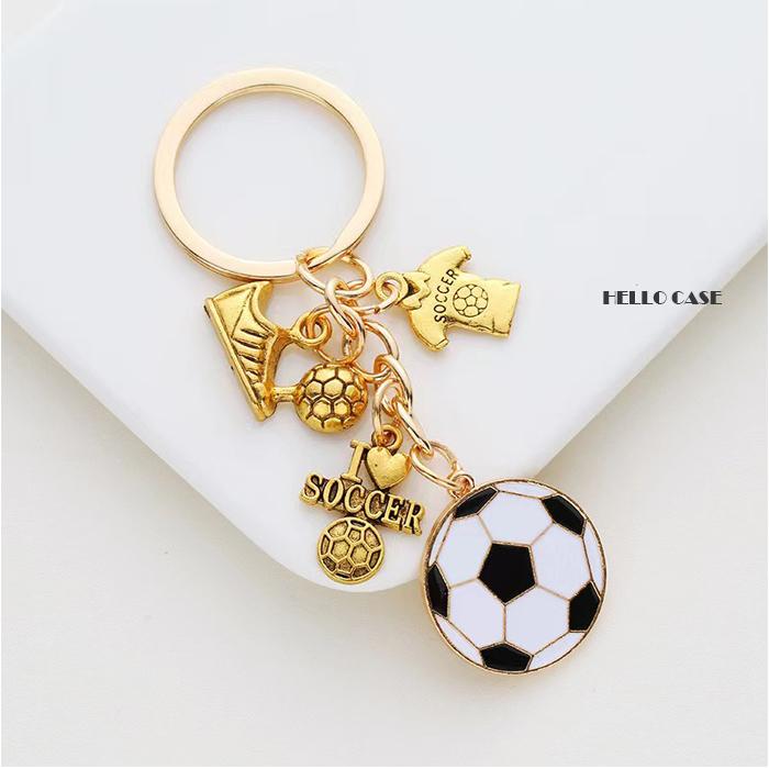 FOOTBALL KEY RING ラバーキーホルダー – BALLER [lkkjlkyo] 10個 ミニサッカーボール キーチェーン サッカーキーチェーン フェイバーフットボールキーリング サッカーボー