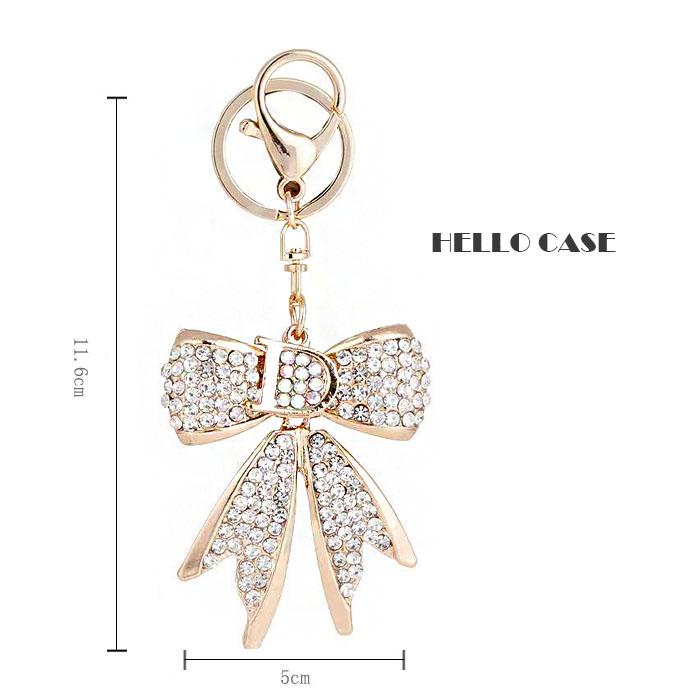 リボンデザイン バッグチャーム 可愛いチャーム キーホルダー