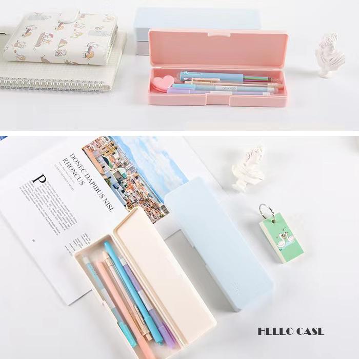 ペンケース プラスチック ペンボックス 鉛筆ケース 学生 シンプル