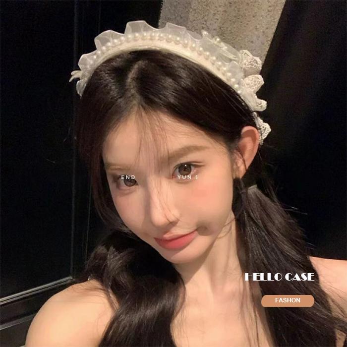 カチューシャ ヘアバンド ヘアアクセサリー 蝶々 パール 可愛い 清純