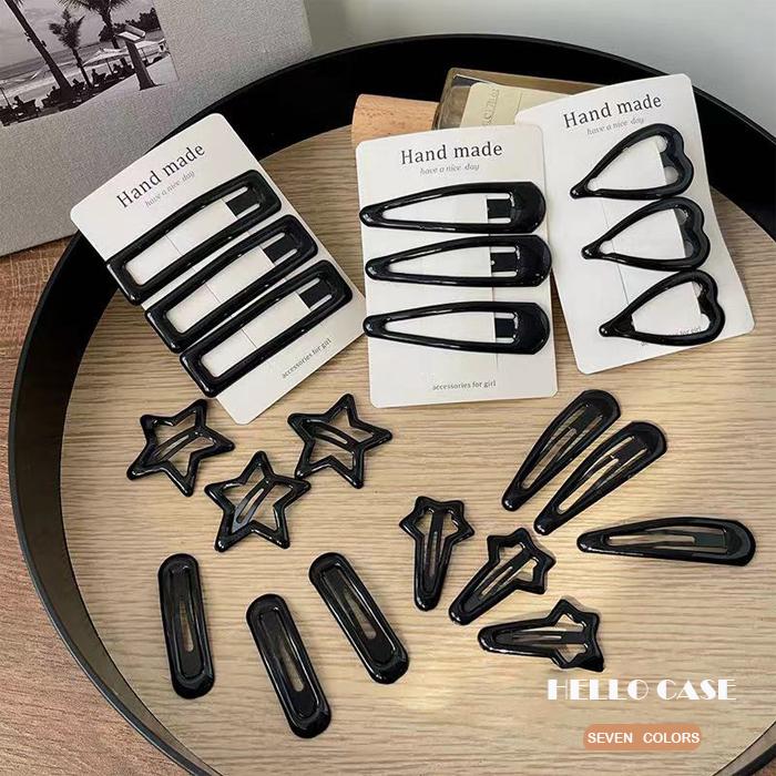 500円以上の注文送料無料】ヘアピン 髪ピンセット 星前髪ピン ハート