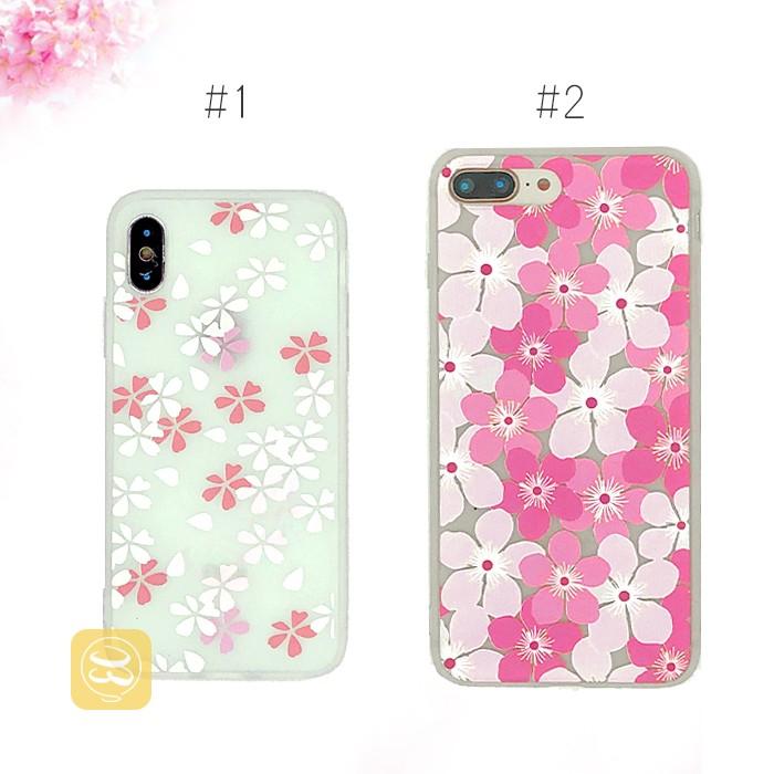 iPhone XR Xs max 花柄 桜 スマホケース ソフトケース さくら お花見