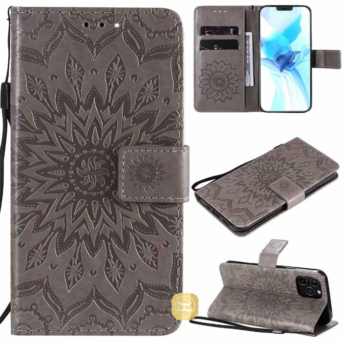 iPhone 12 Xperia 10 VI ケース iPhone 12 Pro iPhone 11ケース Xperia 8 手帳型カバー Xperia XZ3 Xperia 10 V ひまわり サンフラワー マンダラ エスニック | Xperia | 31