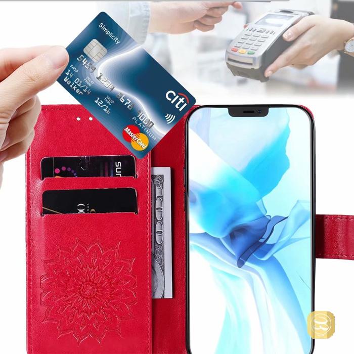 iPhone 12 Xperia 10 VI ケース iPhone 12 Pro iPhone 11ケース Xperia 8 手帳型カバー Xperia XZ3 Xperia 10 V ひまわり サンフラワー マンダラ エスニック | Xperia | 24