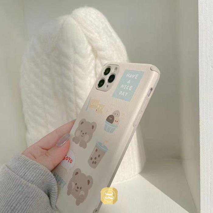 iPhone iphone 12 ケース 11 pro XR 熊ちゃん スマホケース シンプル